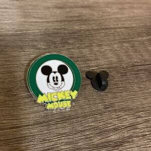 Mickey Mouse Trading Pin Green Circle Smiling Mickey 2010 Disney Official